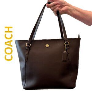 COACH Peyton Shoulder Tote Bag Saffiano Leather 27349